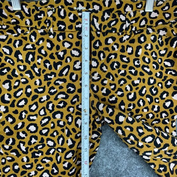 Old Navy Pixie Pants Womens 6 Leopard Cheetah Pink Skinny Tapered Y2K - Picture 5 of 7